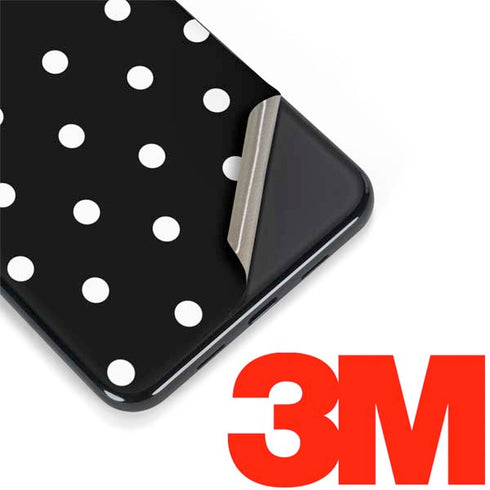 Black and White Polka Dots Google Pixel 3a Skin